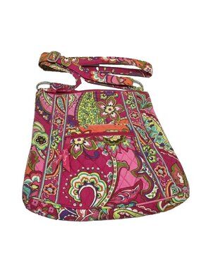 Vera Bradley Hipster Pink Paisley Crossbody Purse